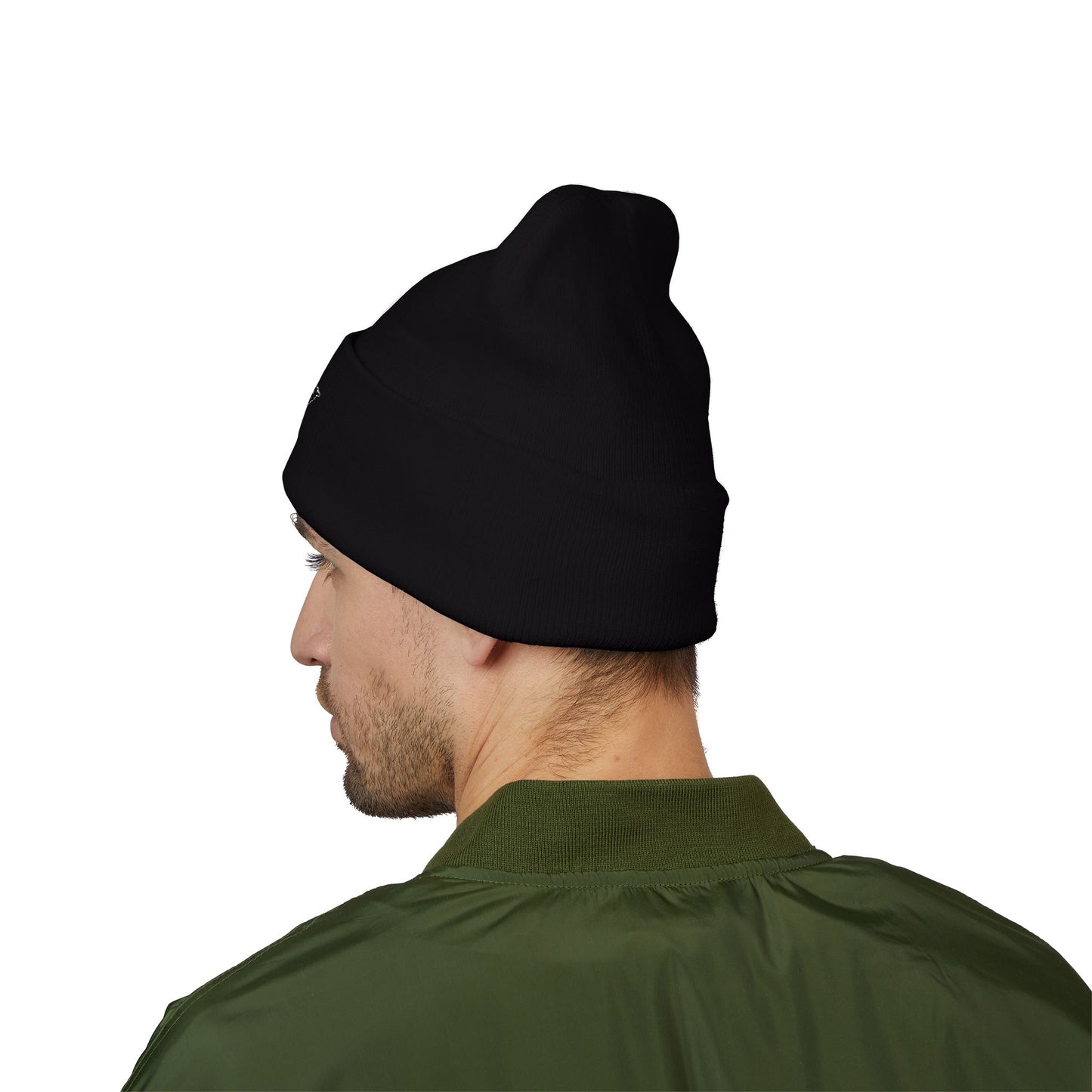 Embroidered 'TIPPIN' Skull Cuffed Beanie – Knit Winter Hat